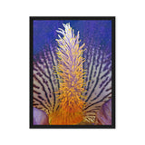Radiant Iris – Close-Up Floral Photography Canvas Print