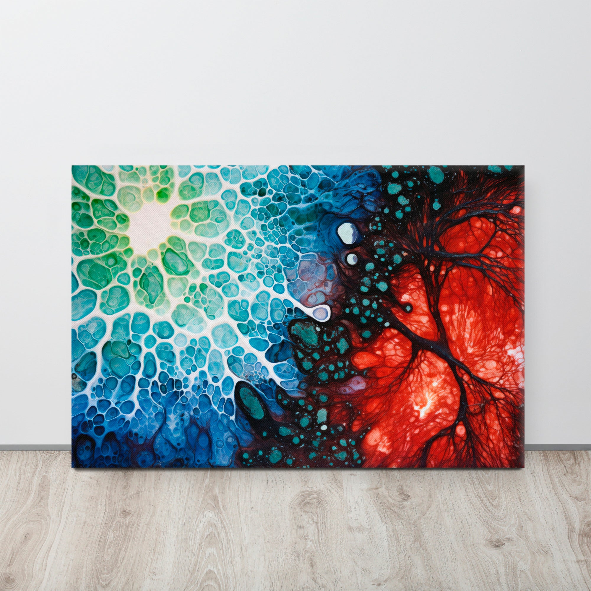 Rhythms of the Soul - Abstract Canvas Print on display
