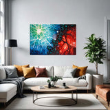 Rhythms of the Soul - Abstract Canvas Print in Living room