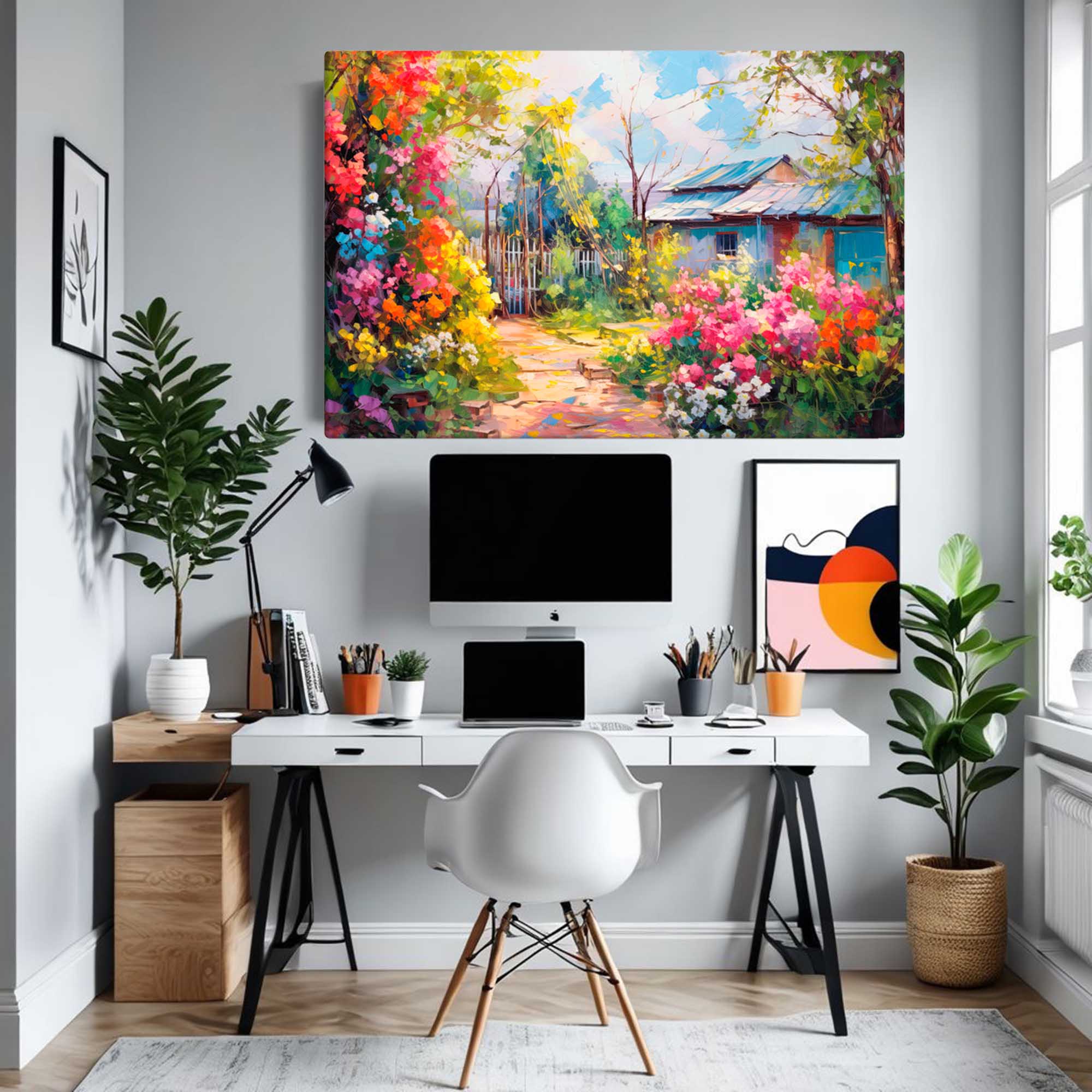  Rural Flower Garden – Art Fusion canvas print 