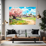 Rustic Fields – Art Fusion canvas print of an old-world European countryside landscape – Art Fusion Store 