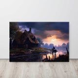  Rustic countryside canvas displayed  