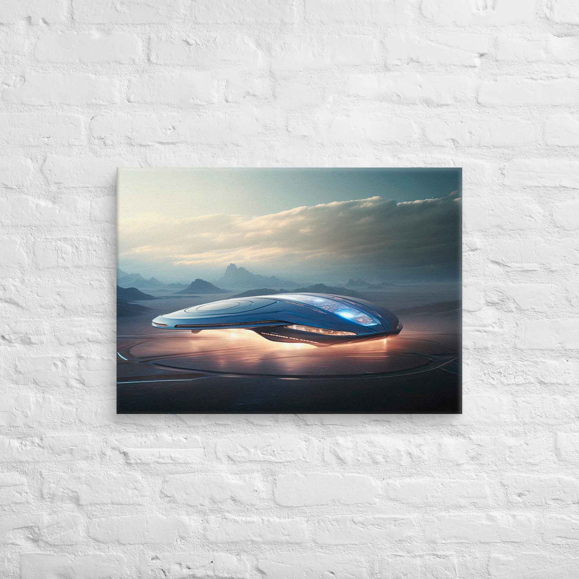 UFO Sentinel - Alien Spacecraft Canvas Print