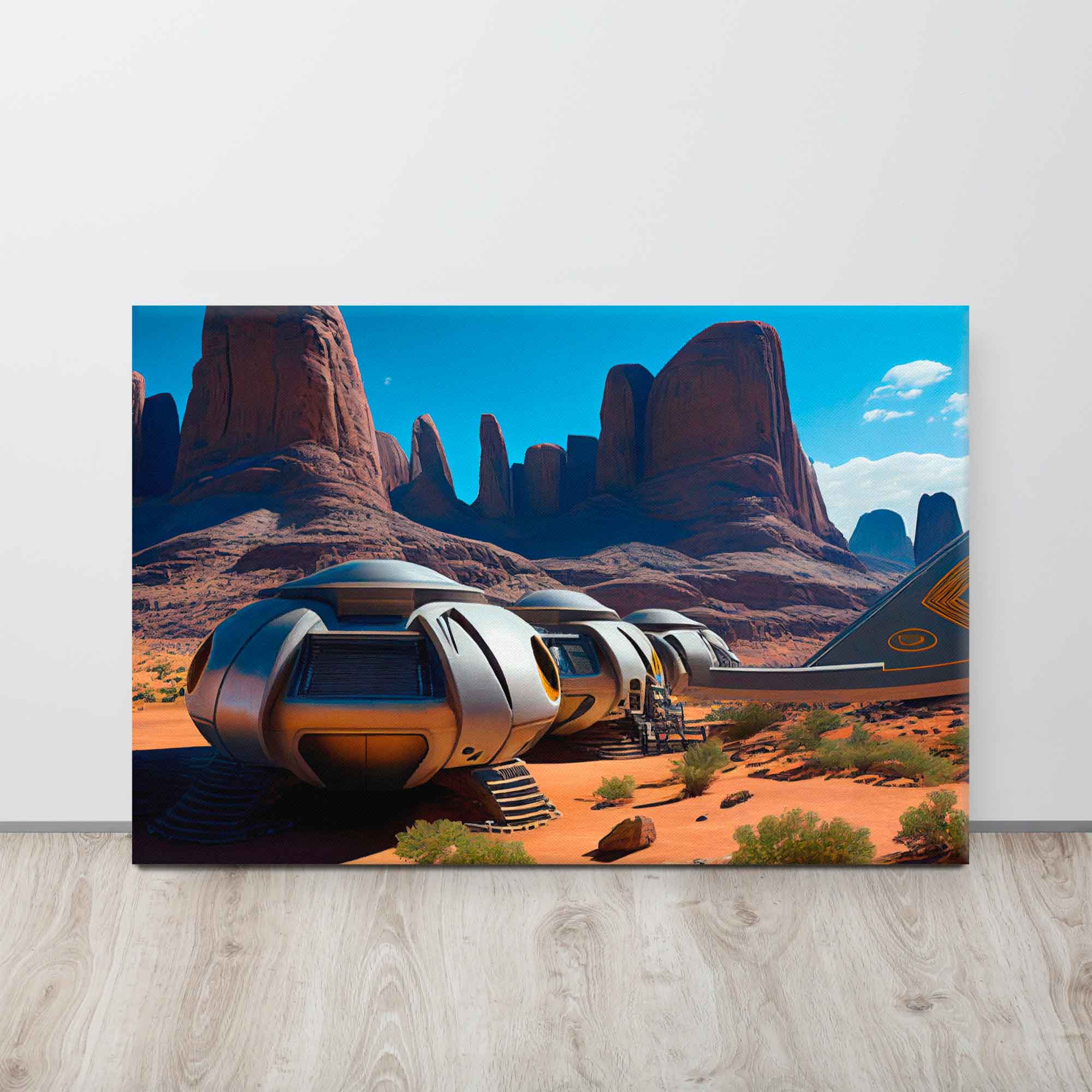 Intergalactic Invasion -  Spaceship Canvas Print