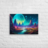 Luminous Haven - Alien Exoplanet Canvas Print