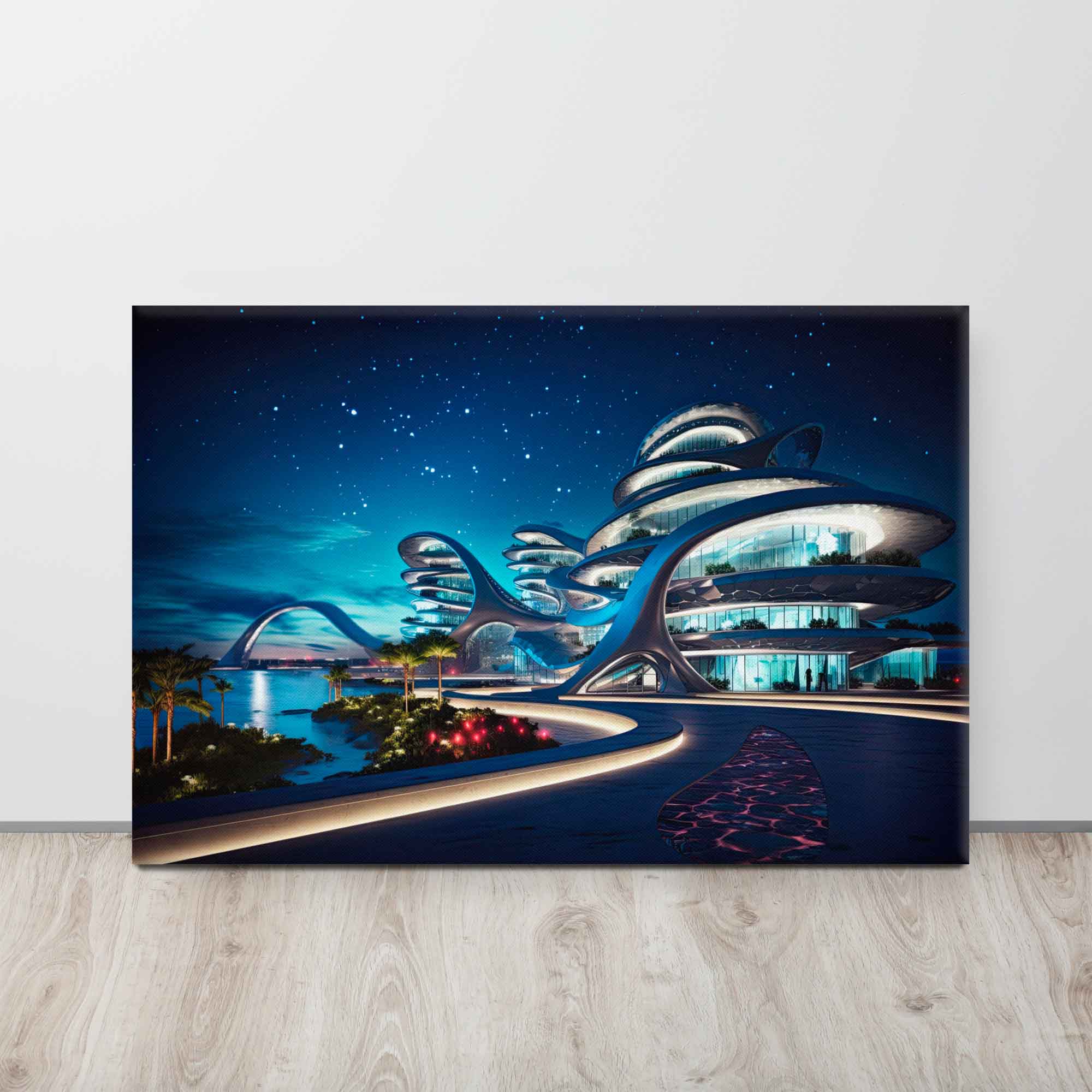 Future Neighborhood - A Vision of Future Suburbia Canvas Print