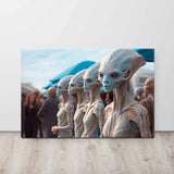 Emergence on Alien Soil - Sci-Fi Canvas Painting