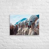 Emergence on Alien Soil - Sci-Fi Canvas Painting