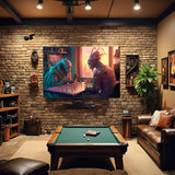 Alien Chess -  Extraterrestrials Chess Canvas Print