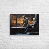 Robotic Chronicles - Sci-Fi Canvas Painting