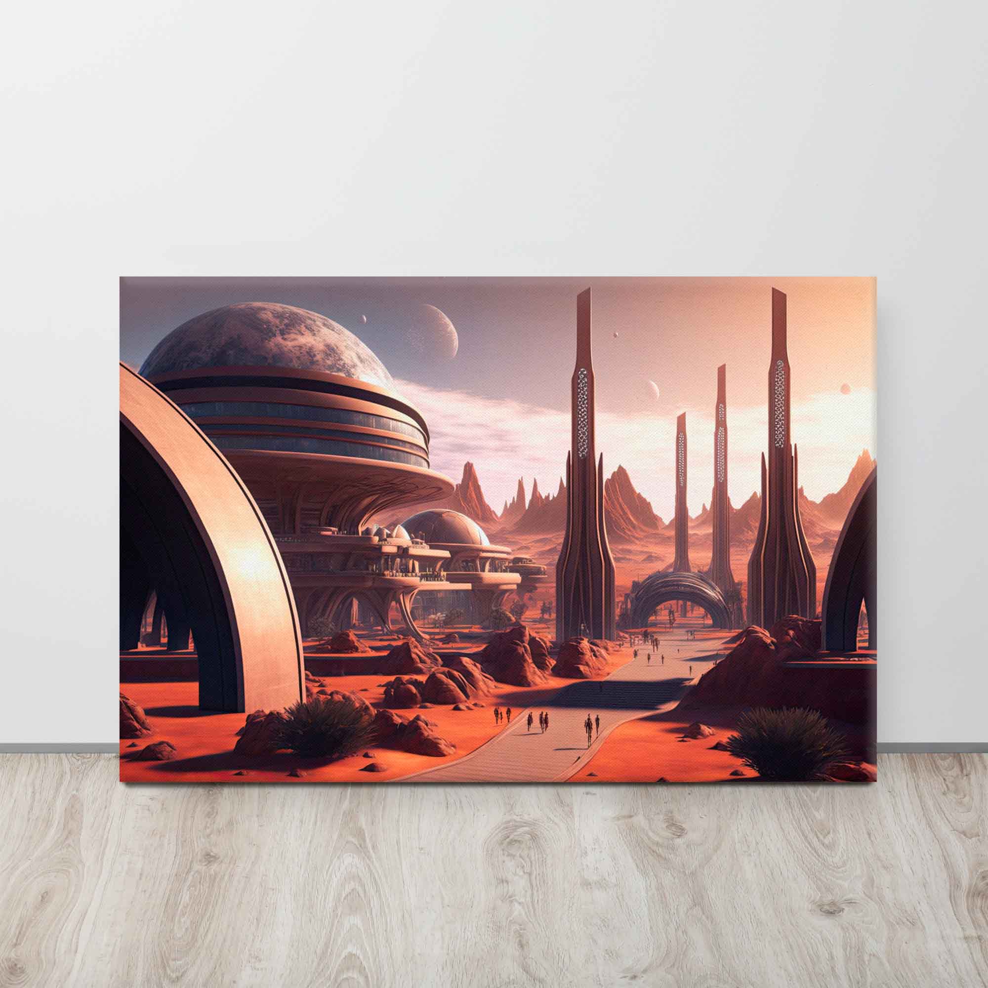 Alien Landscapes - Sci-Fi Canvas Painting