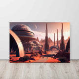 Alien Landscapes - Sci-Fi Canvas Painting