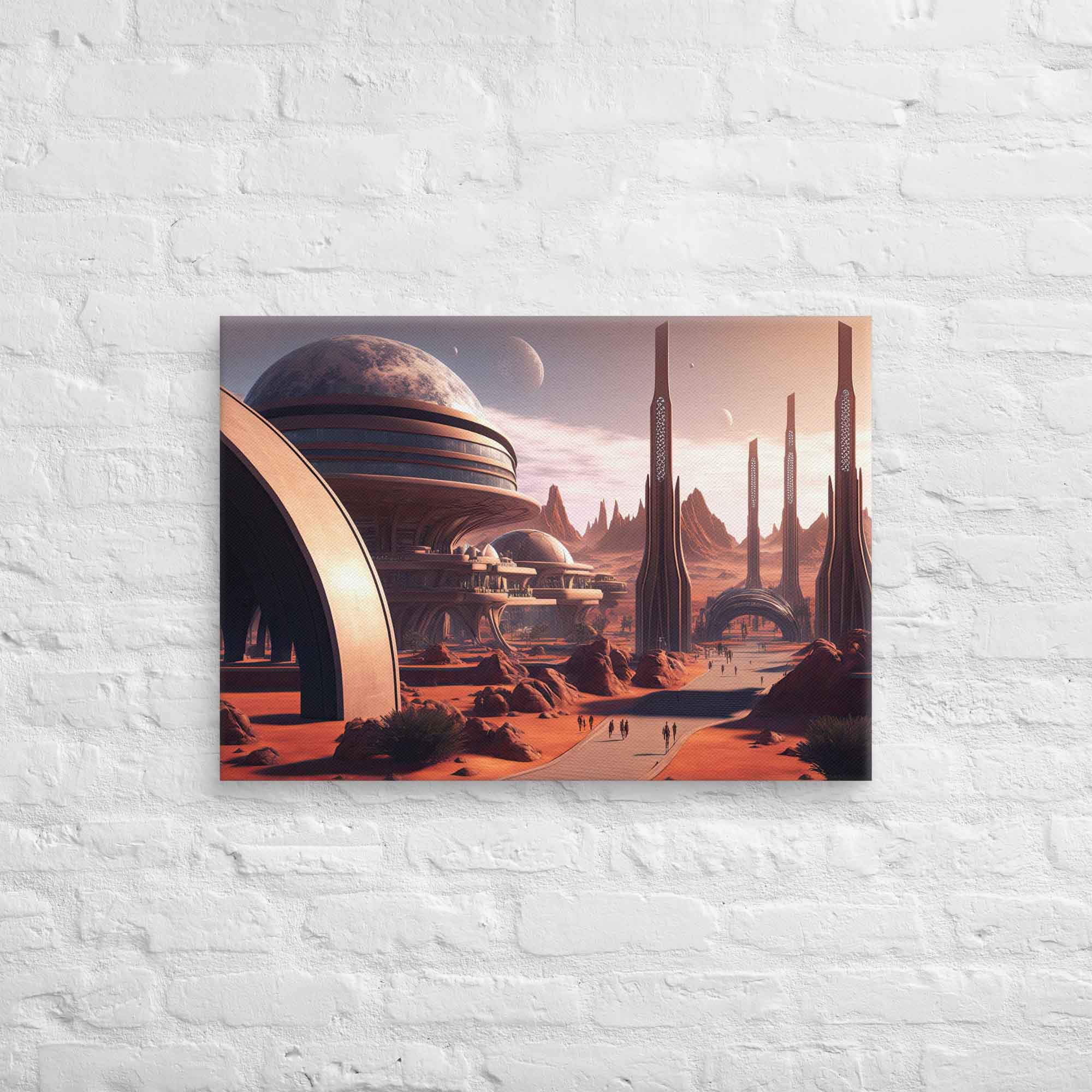 Alien Landscapes - Sci-Fi Canvas Painting