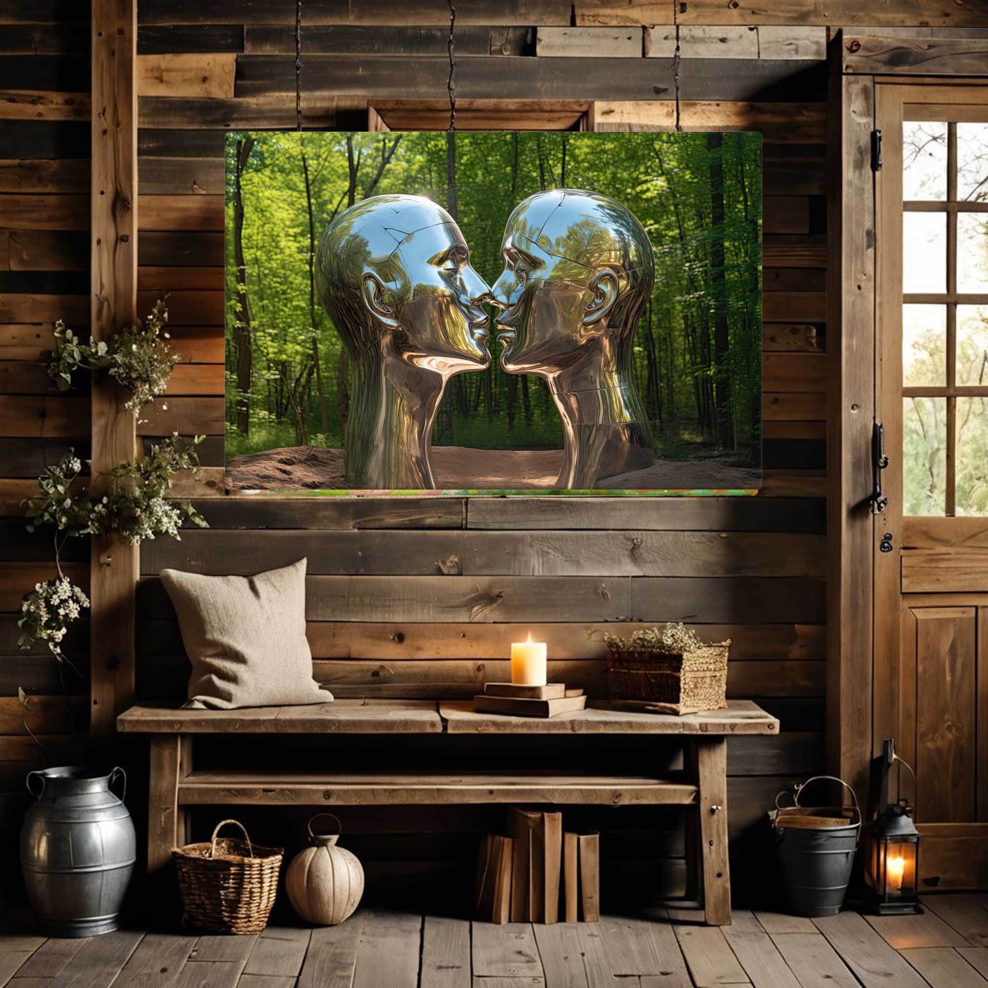 Eternal Connection - Sculpture in Canvas