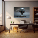 Silent Reflections - Resin Sculpture in Canvas