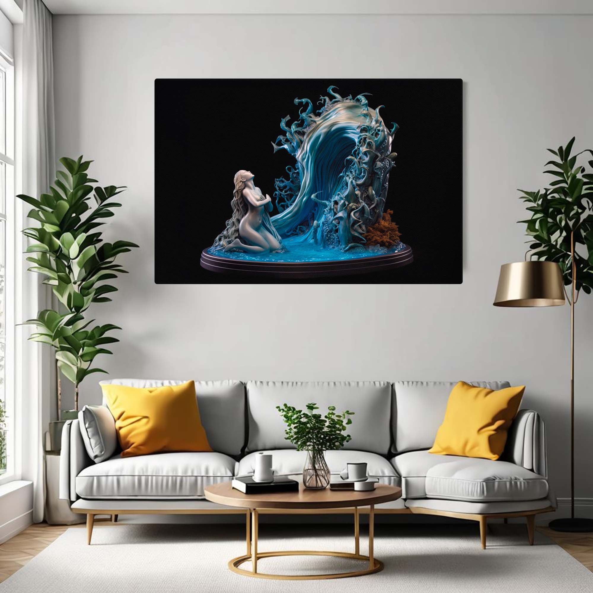 Fragments of Existence - Canvas Art Inspired by Resin