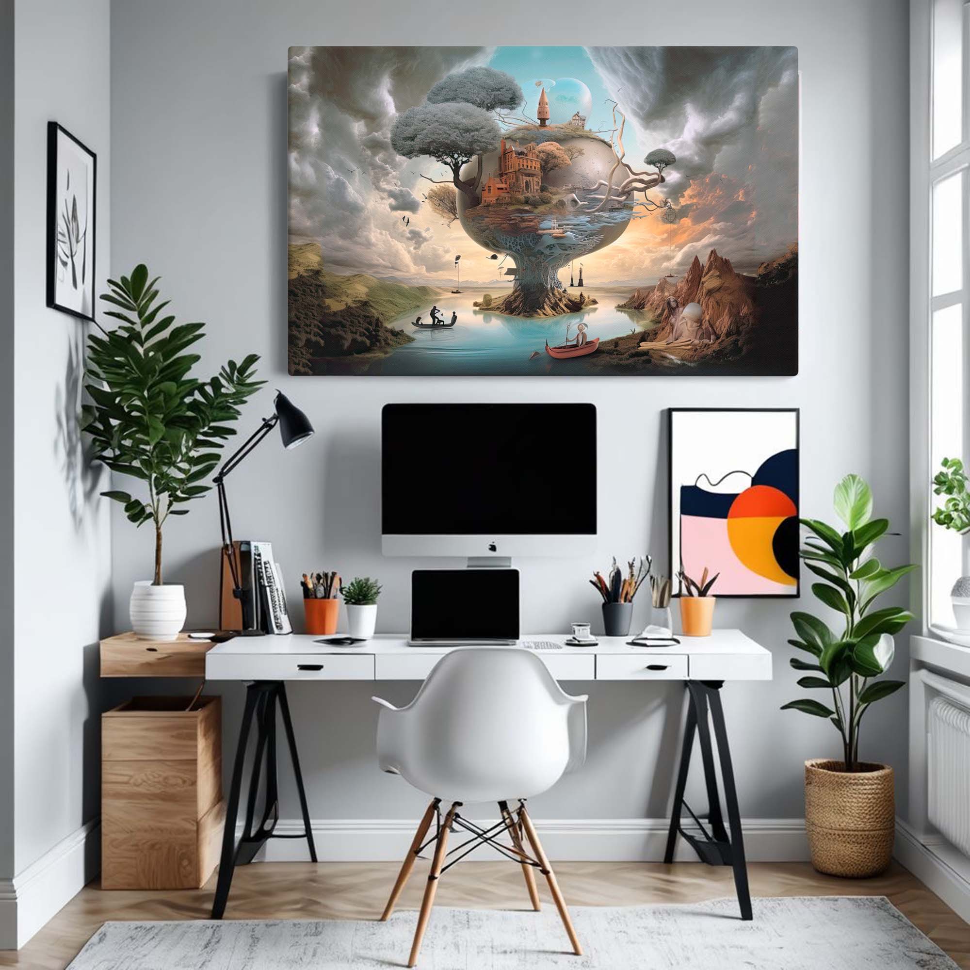 Fantastical Spaces - Surreal Landscape on Canvas