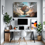 Fantastical Spaces - Surreal Landscape on Canvas