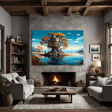 Dreamscape Whispers - Surreal Canvas Artwork
