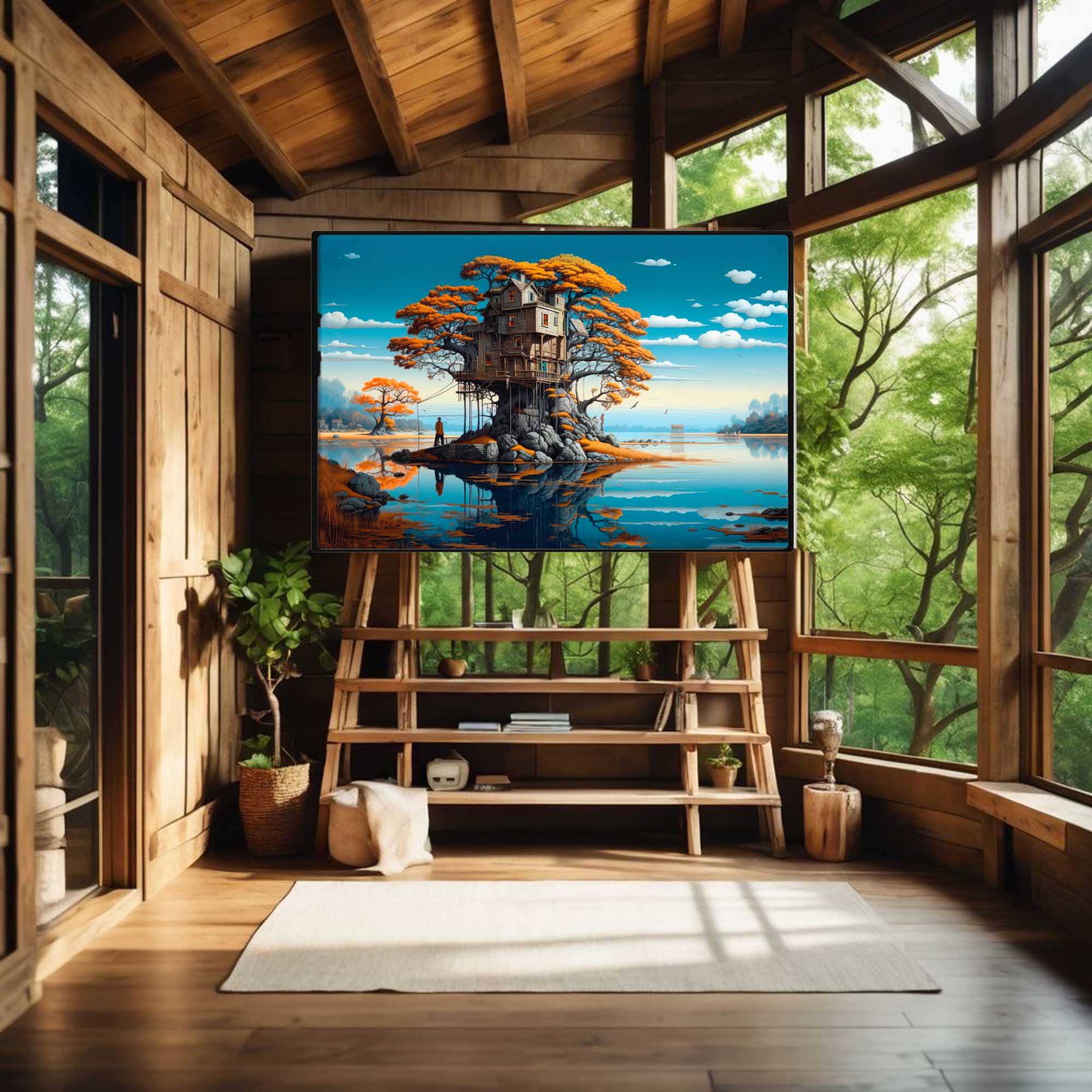 Dreamscape Whispers - Surreal Canvas Artwork