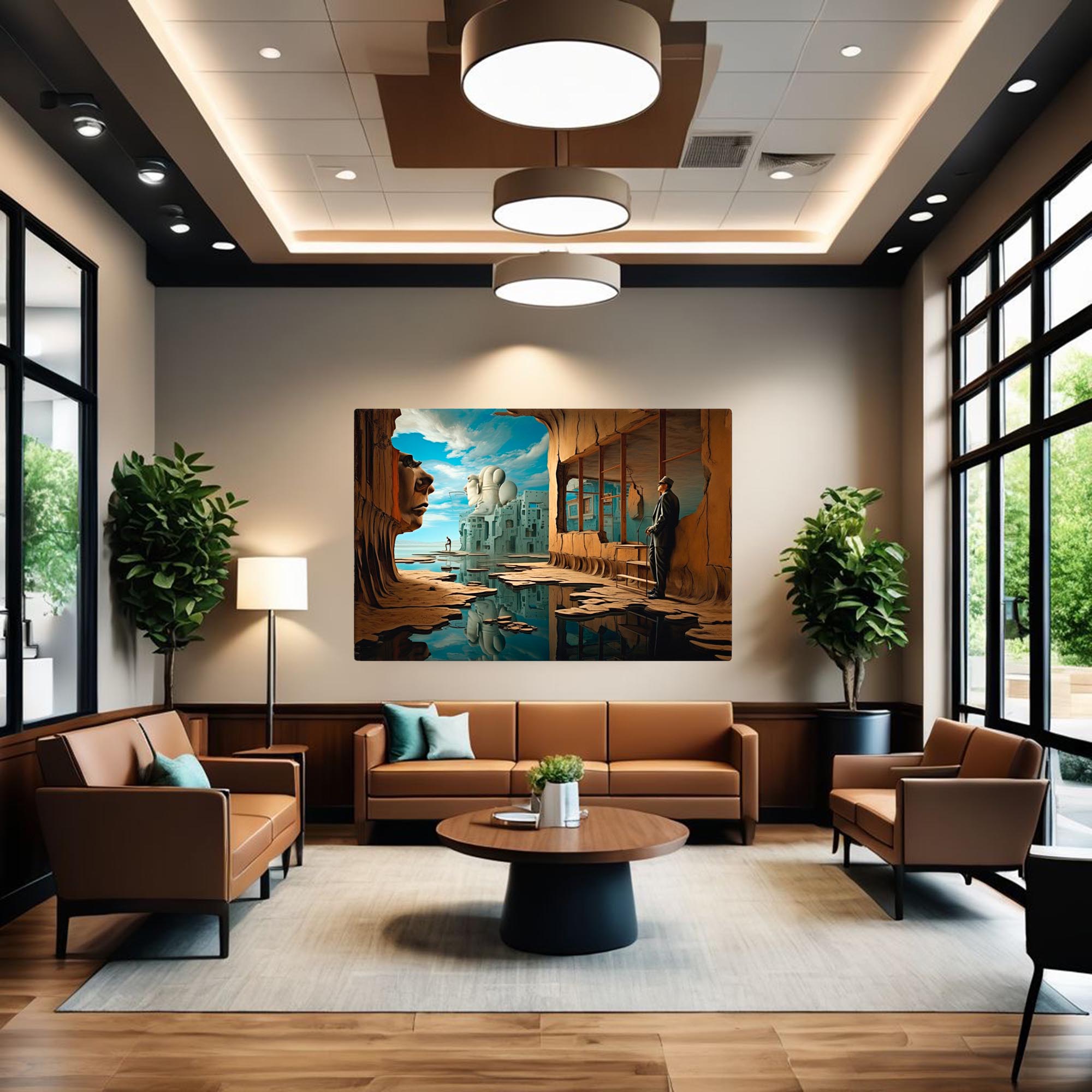 Beyond the Veil - Surreal Canvas Painting