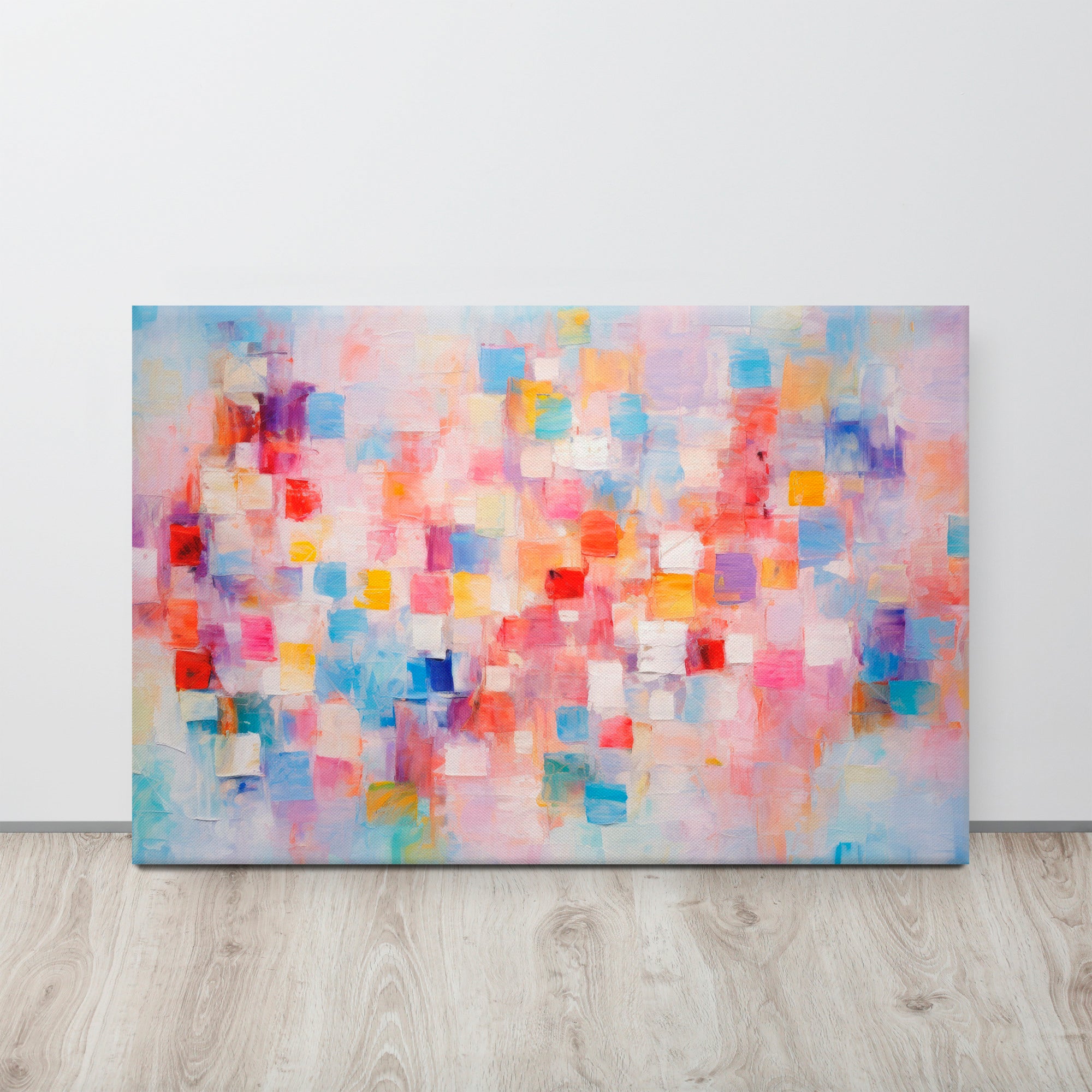 Scatter Pattern – Abstract Digital Canvas Print on display