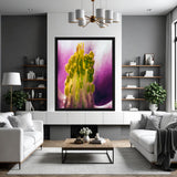 Scent of Light – floral macro photography canvas print of a flower in saturated natural light – Art Fusion Store