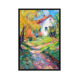Serenity Along the Path – Art Fusion Framed Canvas