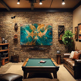 Shadow Self - Abstract Canvas Print in hobby room