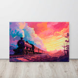  Steam locomotive canvas displayed  