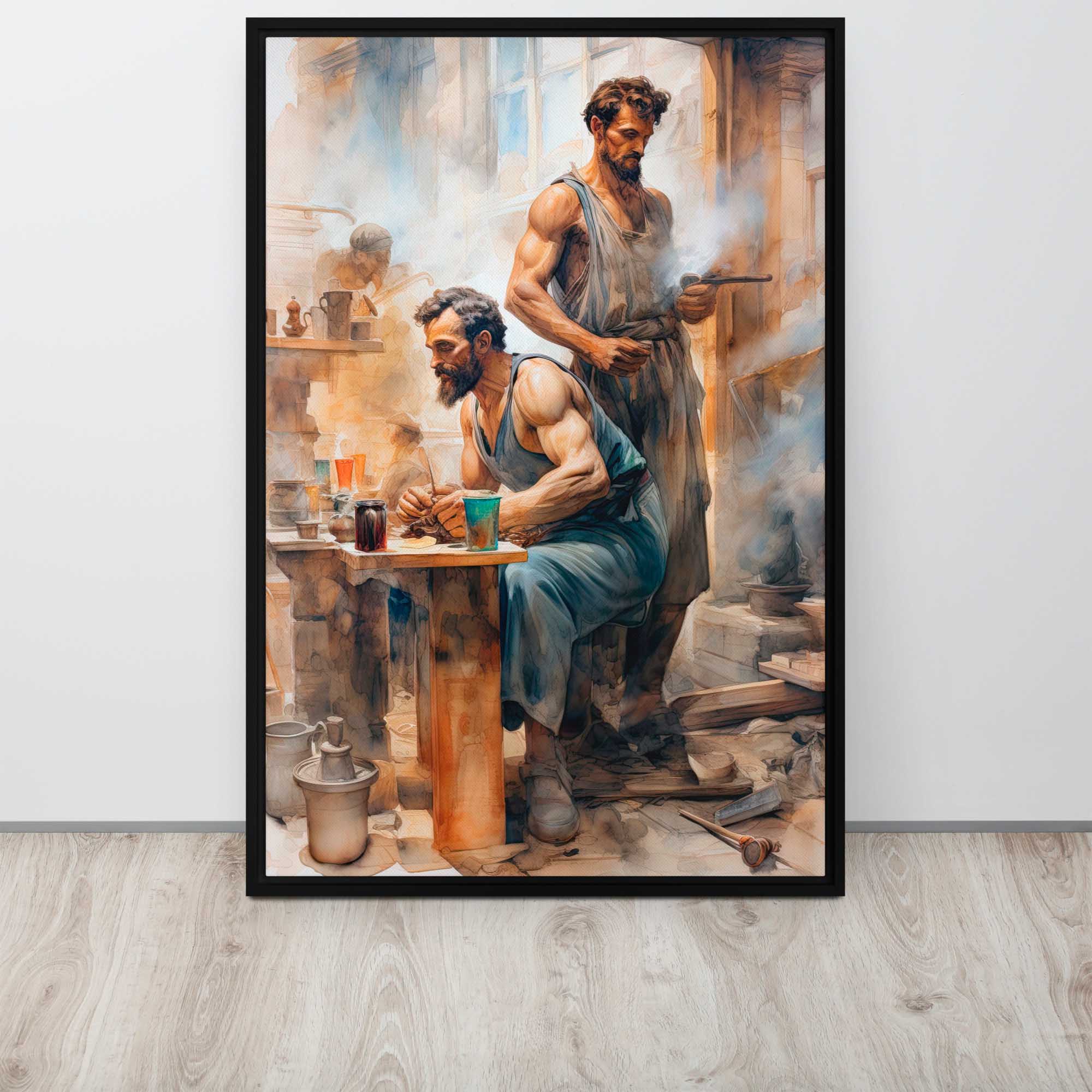 Strength in Unity – Art Fusion Framed Canvas on display
