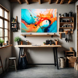 Surreal Synthesis - Abstract Print in workshop