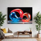 Swirls of Infinity - Abstract Canvas Artwork wall art in family room