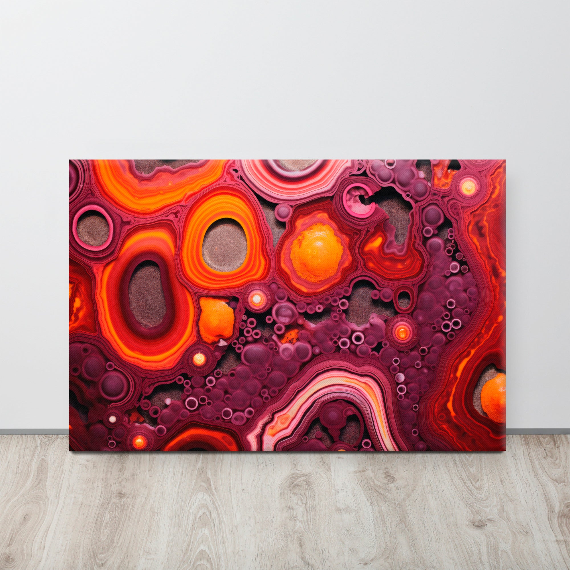 Tectonic Shift – Abstract Digital Canvas Print on display