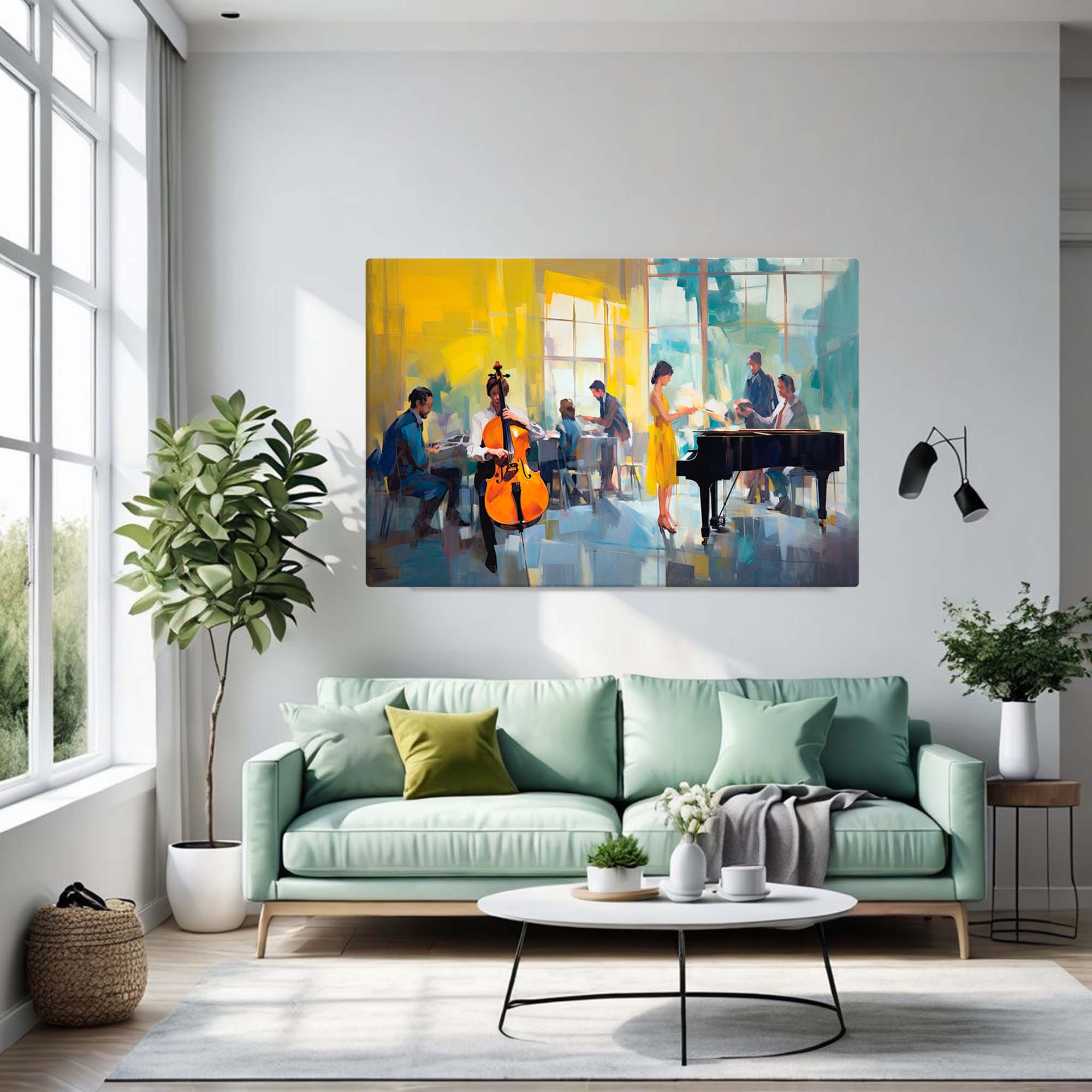 The Music of the Past – Art Fusion Czimber Masterwork canvas print of a vintage musical scene – Art Fusion Store 