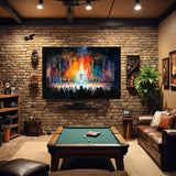Theatre Play Scene Painting – Art Fusion canvas print of a historic European theatrical performance – Art Fusion Store