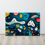 Tranquil Disarray - Abstract Canvas Print on display