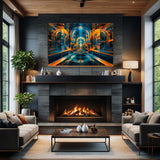 Transcendent Vision - Abstract Canvas Print in living room