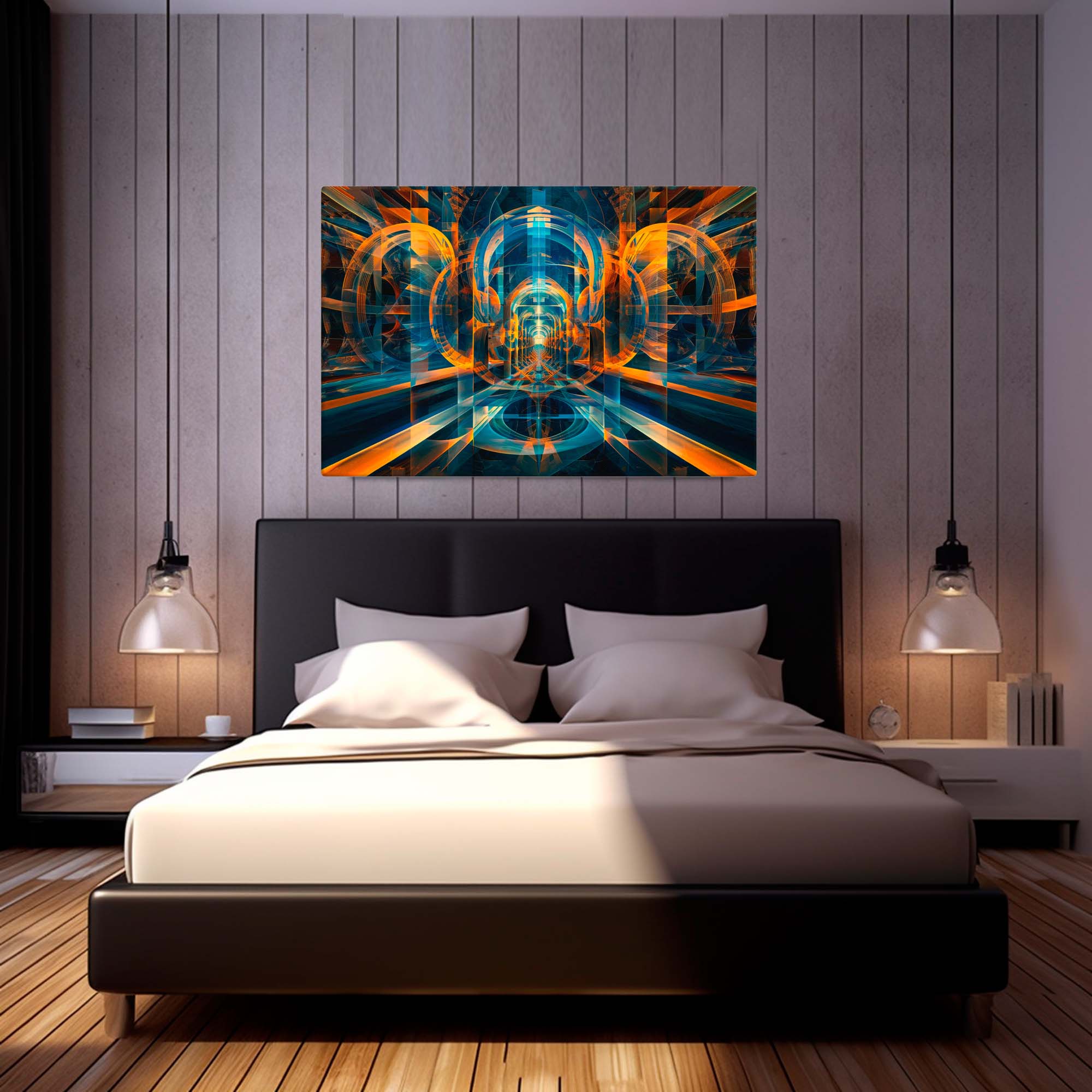 Transcendent Vision - Abstract Canvas Print in bedroom