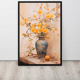 Vase of Dreams – Art Fusion Framed Canvas on display