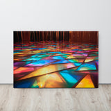 Veil of Illusion - Abstract Canvas Print on display