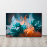 Vibrant Echoes – Abstract Canvas Art Print on floor display