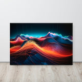 Vibrations Visualized- Abstract Canvas Print on display