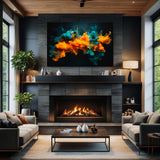 Vivid Impressions – Abstract Canvas Art Print in modern home decor