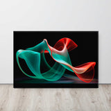 Whispering Colors – Abstract Canvas Art Print on display