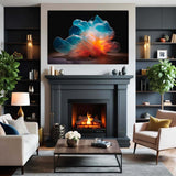Whispers of the Imagination – Abstract Canvas Art Print family room wall display