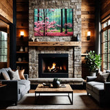 Woodland Wildflower – forest photography canvas print of a wildflower in natural forest light – Art Fusion Store 