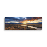 Tranquil Sunset Mountain Valley - Breathtaking Canvas Print