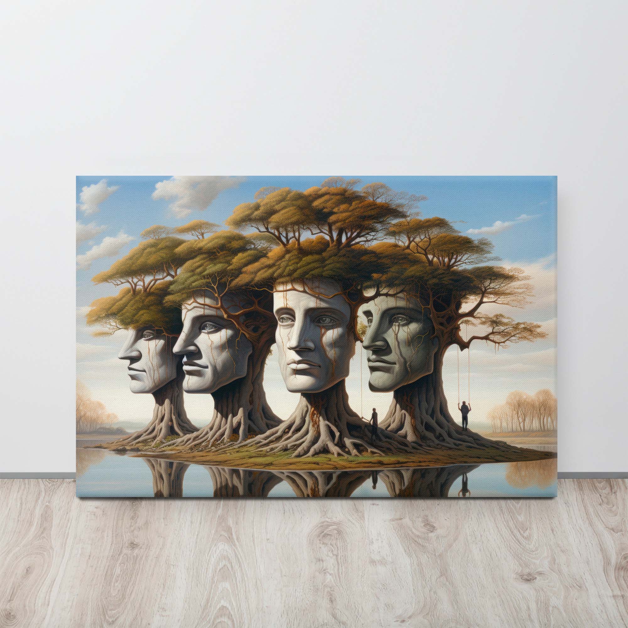Dreamscape Whispers - Surreal Canvas Artwork