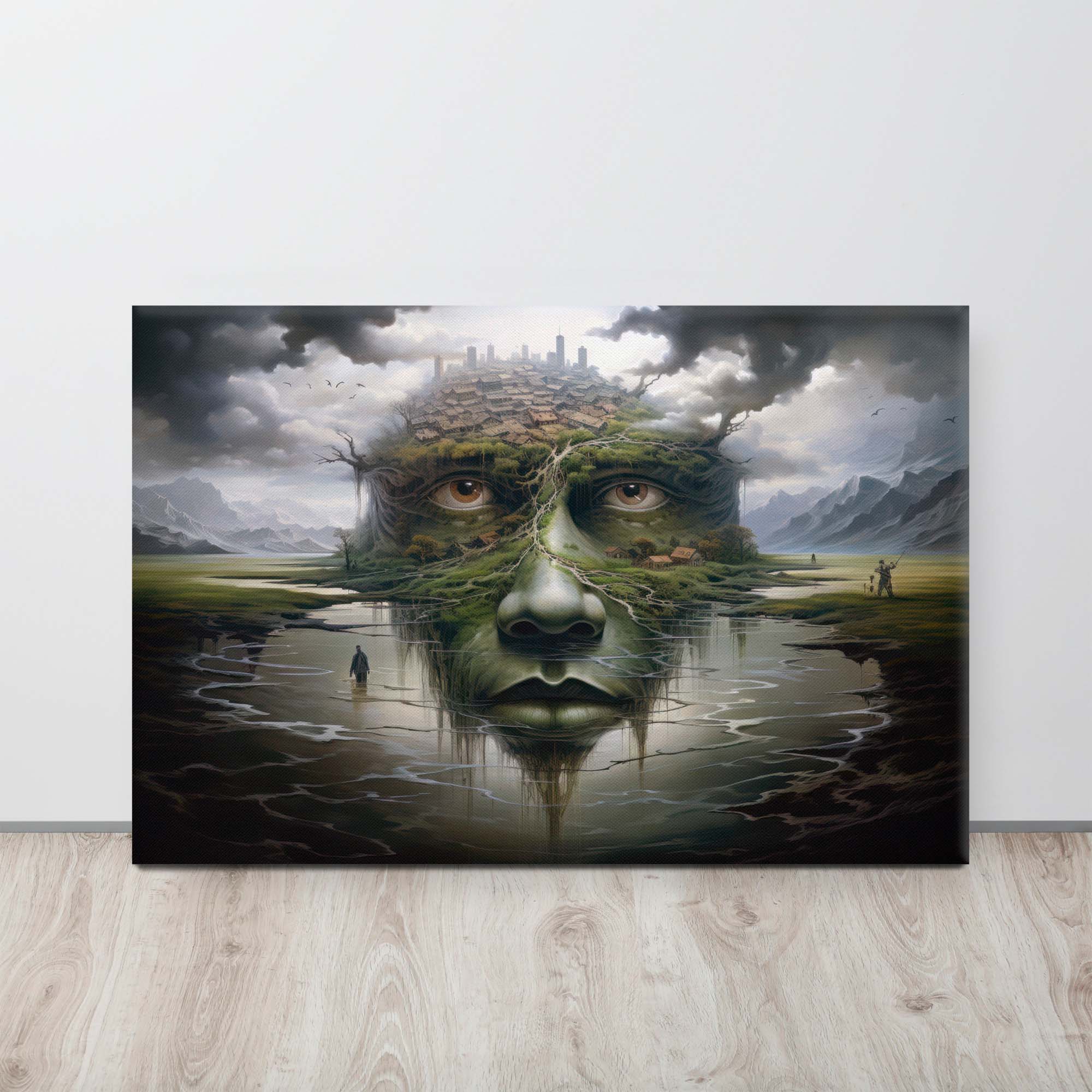 Whispers of the Subconscious - Surreal Canvas Artwork